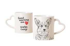 Pembroke Welsh Corgi - cup with a dog, adorable cup with a heart-shaped handle, universal gift from the Art-Dog brand balta