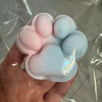 Squishy Cat Paw Plush Jelly Feel Press Plaything Counter-Stress Fidget Toys For Kids Adults Anxiety Relief Soft Taba Squishy Toys beige