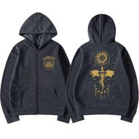 Basgiath karo koledžas Ketvirtasis sparnas Užtraukiami džemperiai Vyrams Moterims Mada Retro Drakonų raitelis Sportinis kostiumas Laisvi švarkai M black