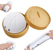 Dumpling Squishy Toys Cartoon Dumpling Anti Stress Ball Pinch Vent Fidget Sensory Toys Squishy Tabas Abreact Squishsurprise Gift beige