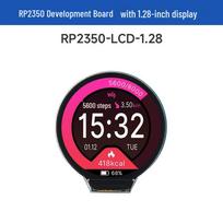 Raspberry Pi RP2350 Dev Board with 1.28  LCD Capacitive Touchscreen, Dual-Core, Dual-Architecture, 65K Color Module Non-touchscreen + Metal Case