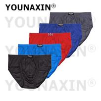 5 vnt. didelio dydžio vyriškos trumpikės Apatiniai drabužiai Medvilninės kvėpuojančios kelnaitės Berniukiškos kelnaitės XL 2XL 3XL 4XL 5XL 6XL 7XL 8XL 8XL blue