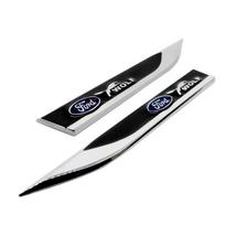 Car Decal Fender Side 3D Metal Shape Badge for Ford Focus Kuga Mustang Explorer Excape Edge Taurus Car Sticker Emblem juoda