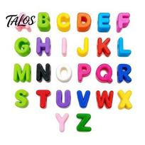 Bulk Letter Beads for Party Favors 26Pcs A to Z Acrylic Alphabet Beads, Chunky Large Keychain Crafts Colorful DIY Keychains Bag Charms & Purse blue