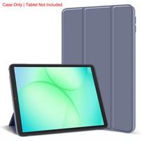 For Samsung Galaxy Tab A11 8.7'' SM-X133 SM-X135 SM-X135F Tri-fold Flip Case Magnetic Stand PU Leather Protective Cover Tab A11 2025 8.7 green