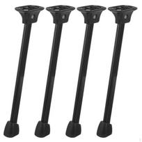 4 Pieces Folding Table Leg Foldable with Mounting Plate SpaceSaving Metal Furniture Legs 300MM