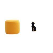Ottoman Foot Rest Stool Bench Seat Chair Cylinder Sofa Tea for Office Bedroom Nursery orange