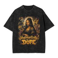 Mona Lisa Bass Face Headphones Funny Gamer Gaming Humor T Shirts Tops Summer Streetwear Short Sleeve T Shirt Casual Tee Shirt 2XL black