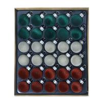 30pcs/set 3cm Christmas Bauble Velvet decoration Flocking Small Size Christmas Spheres Ornaments Xmas Hanging Ornaments gray
