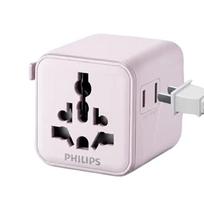 Philips Global Universal Travel Adapter Side Socket, Without USB Ports (1013 Upgraded Model) white