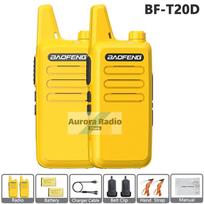2PCS Baofeng BF-T20D Mini Walkie Talkie Noice Reduction Radio Encrypted Call Portable UHF USB-C Charge Upgrade BF-T20 For Travel