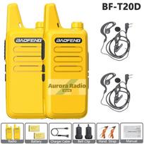 2PCS Baofeng BF-T20D Mini Walkie Talkie Noice Reduction Radio Encrypted Call Portable UHF USB-C Charge Upgrade BF-T20 For Travel