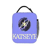 Katseye Lunch Bag  Kawaii Lunch Box For Child School Convenient Cooler Bag Oxford Print Tote Food Bags One Size black