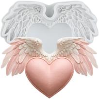 Heart Wings Silicone Mold Angel Wing Fondant Molds Cake Decorating Tools Cupcake Topper Candy Sugar Craft Gum Paste Polymer Clay pilka spalva