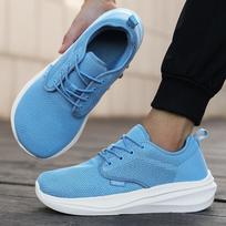 Men's Platform Wide Toe Shoes Wide Version Simple Platform Walking Sneaker Lace Up Outdoor Lightweight Casual Running Shoes 36 gray