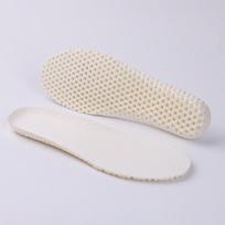 Shock-Absorbing Mesh Sports Insoles: Breathable Comfort for Men & Women, Perfect for Marathons & Military Training 34 beige