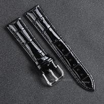 Originalus veršio odos dirželis su švelniu raštu Universalus laikrodžio dirželis 12mm 14mm 16mm 18mm 19mm 20mm 21mm 22mm 24mm Moterims Vyrams Laikrodžių Aksesuarai 19mm black