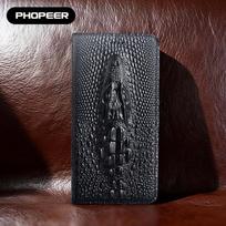 Genuine Leather Phone Case for Flip Oneplus 15R 13 13T 13R 12 12R 11 10Pro 10T 10R 9 8 7 T Pro Bamboo Three Card Bag Phone Case Oneplus 6T gray