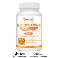 Pslalae - Glucosamine Chondroitin Turmeric MSM Supplement Capsules - Joint Health 120*1