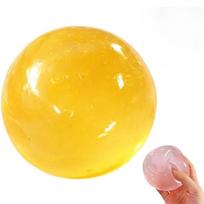 New Coconut Oil Squishy Balls Slow Rebound Anti Stress Sensory Fidgets Toys Soft Simulated Transparent Anxiety Stress Relief Toy geltona