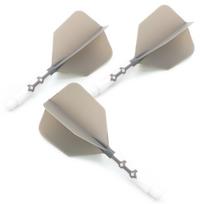 CUESOUL 929 New Launch ROST T19 Integrated Dart Shaft and Flights Big Wing Shape,Set of 3-Grey