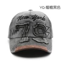 Korean version of personalized retro men's washed and old digital embroidery peaked cap outdoor women's travel sunscreen shading baseball cap