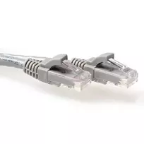 ACT pilkas 2,5 m U/UTP CAT6A pataisos kabelis su apsaugotais RJ45 kištukais