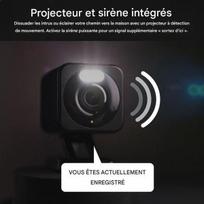 Maža kamera 2K Wi-Fi HD naktinis matymas integruota sirena ir prožektorius