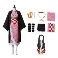 Kosinė apranga Demon Slayer Kamado Nezuko, Japonų Anime Karnavalinė Uniforma Suaugusiems, Helovino Kostiumas 130 juoda