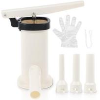 Manual Sausage Stuffer Machine Plastic Vertical Sausage Filling Machine Household Kitchen Homemade Sausage Tool Sausage Filler white