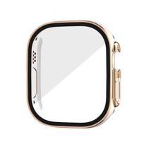 Glass+Case for Apple Watch Ultra 3 2 49mm Screen Protector Frame Cover for iWatch ultra 49 Tempered Protective 49MM Accessories for Ultra 3 2 49mm black