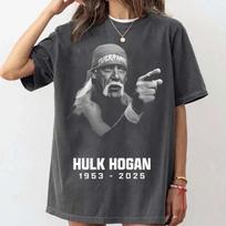 Ilsėkis ramybėje Hulkas Hoganas, Hulkamanija, Hulkamanija gyvuos amžinai, Tribute marškinėliai S-5XL Unisex T-Shirt M gray