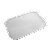 Large Resin Tray Mold Coaster Molds for Epoxy Casting for DIY Crafts Serving Board Silicone Mold for Making Agate Tray 1 white