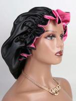 1pc  Tone Satin Hat  Bonnet Satin Bonnet Black brown