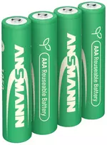 ANSMANN 4 Batteries Type 1050 Micro AAA 1,2 V NiMH Rechargeable (1321-0025)