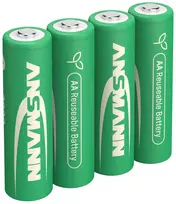 ANSMANN 4x AA 2800 mAh Įkraunamos NiMH Baterijos (Mignon) - 1322-0027