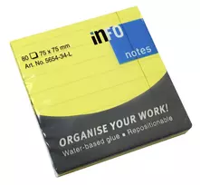 inFO Sticky Notes 5654-34-L Geltona 1 blokas