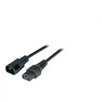 EFB-Elektronik IEC Lock Power Extension Cable C14 to C13, 2,0 m, Black (EK601SW.2)