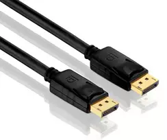 PureLink PureInstall DisplayPort Cable 7,5m - DisplayPort 1.2 4K 60Hz - Gold-Plated Connectors - Black