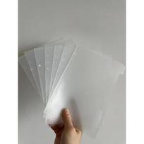 A5 A6 A7  Binder PP Pocket Divider Pockets Folders for 6 Ring Notebook Divider Page Waterproof PVC Leaf Document Filing Bag gray