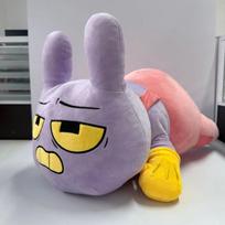 The Amazing Digital Circus Anime Surrounding Plush Toys Pomni Jax Gangle Kinger PP Cotton Desktop Decoration Best Birthday Gifts gray