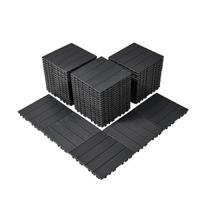 VEVOR Interlocking Deck Tiles, 54 Pack,12 x12  54 sq. ft Plastic Waterproof Outdoor Flooring All Weather Use 30 x 30 x 2 cm