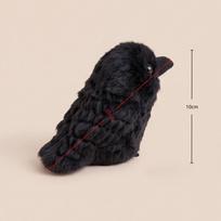 10cm 20cm Kawaii Juodo Varnos Pliušinis Žaislas Realistiškas Varnos Pripildytas Gyvūnas Kūrybiškas Paukštis Minkšta Lėlė Vaikui ir Suaugusiems Gotikinio Kambario Dekoras black