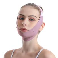 Adjustable V Shaper Face Lift Band Breathable Reusable Facial Lifting Anti Wrinkle Strap Band Sleeping Mask Beauty Health Tools violetinė
