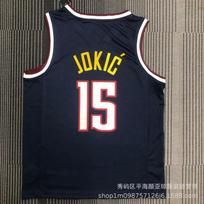 Custom Heat Pressed Basketball Jersey Denver Nuggets 15 Jokic 50 Gordon 1 Porter Mens Performance Sport Shirt XXL