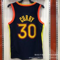 Vyriški NBA Golden State Warriors Krepšinio Marškinėliai Curry 30 Thompson 11 Siuvinėtas Leidimas Kvėpuojanti Sportinė Apranga XL yellow