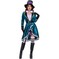 S-XXL female magician costume halloween party costume cosplay costume tamer stage costume M blue