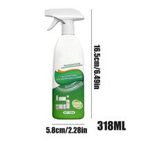 318ml Kitchen Degreaser Spray, Stove & Cooktop Cleaner with Odor Removal, Powerful Grease Remover for Home Kitchen & Restaurants 318ml white