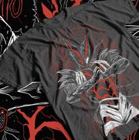 Mashle T-Shirt Magic and Muscles Mash Cream Puff Kawai Anime Gift Shirt All Size XL black