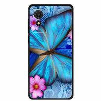 Dėklas For TCL 501 2024 Minkštas dėklas Silikoninis galinis dangtelis for TCL T433D Apsauginis dėklas Coque for TCL 501 Dėklas Animacinis gyvūnas TCL501 TCL 501 blue